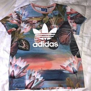 adidas Originals X Farm T-Shirt In Lily
